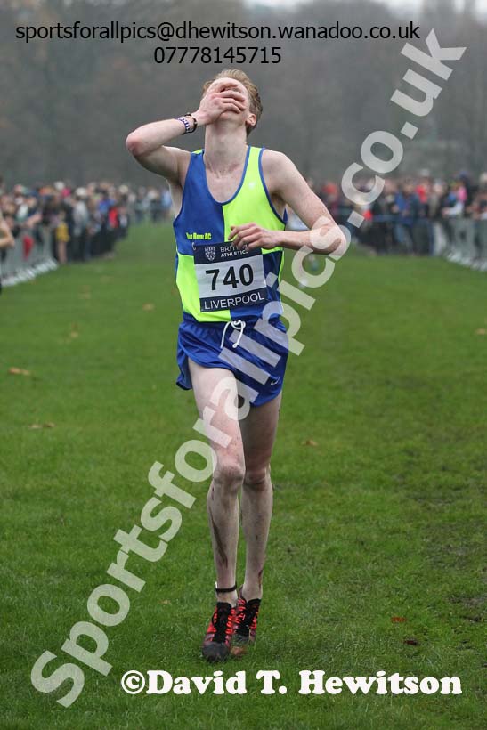 Junior men's European Cross Country Trials, Sefton Park, Liverpool. Photo: David T. Hewitson/Sports for All Pics